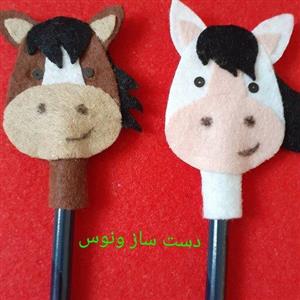 🐴سرمدادی  اسب  نمدی پک 5 تایی  🐴گیفت  ( اَ )مثل  اسب