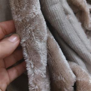 خز نیوسافت یکو نیم متری در عرض160 رنگ کرم