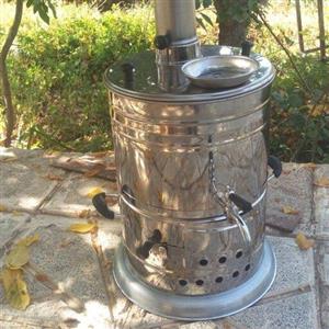 سماور زغالی استیل 8 لیتر ایرانی