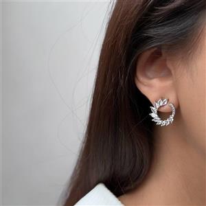 گوشواره حلقه جواهری