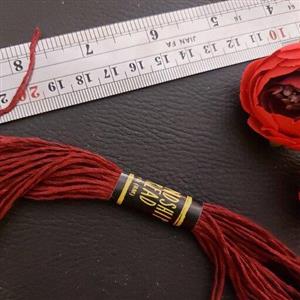 نخ دوسه و گلدوزی 8 یاردی زرشکی