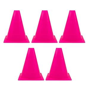 مانع تمرین فوتبال مخروطی ۲۰ سانتیمتری ژله ای بسته 5 عددی