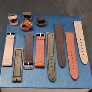 بند ساعت چرم طبیعی دست دوز رنگ دلخواه