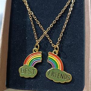 گردنبند دوستی طرح رنگین کمان