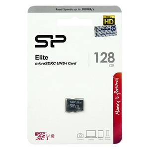رم میکرو ۱۲۸ گیگ سیلیکون پاور Silicon Power Elite U1 C10 100MB/s