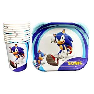 بشقاب لیوان سونیک 10 عددی