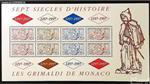 مینی شیت تمبر موناکو 1997