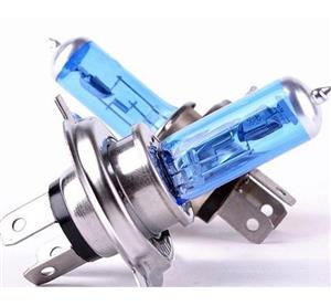 لامپ سه خار H4 رنگ آبی یخی