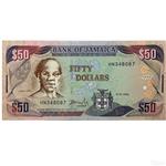 اسکناس پنجاه دلار جامایکا بسیار زیبا جامائیکا