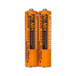 باتری دوتایی نیم قلمی شارژی Panasonic 630mAh 1.2V