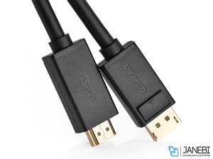 کابل دیسپلی پورت به اچ دی ام آی یوگرین Ugreen Display Port Male to HDMI Male Cable 1.5m Cable Display Port to HDMI 1.5m