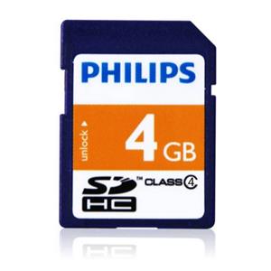 کارت حافظه PHILIPS 4GB SDHC Class 4 