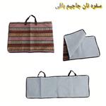 کیسه و سفره نان جاجیم بافی شده زیپی  اعلا دارای آستر داخلی و دستگیره  حمل