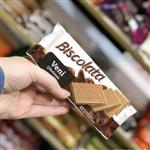 ویفر فندقی و شکلاتی بیسکولاتا ونی 50 گرم biscolata veni 