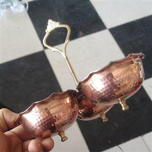 اردو خوری 3 تایی مسی دست ساز زنجان نانو 