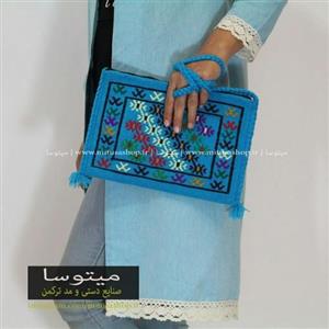 کیف گلیمی آبی