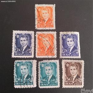 7عدد تمبر شاهی بسیارکلکسیونی (بسیار نایاب )