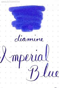 نمونه جوهر خودنویس Diamine Imperial Blue 