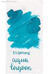 نمونه جوهر خودنویس Diamine aqua lagoon