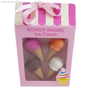پاک کن نوولتی مدل Erasers Ice Cream بسته 4 عددی 