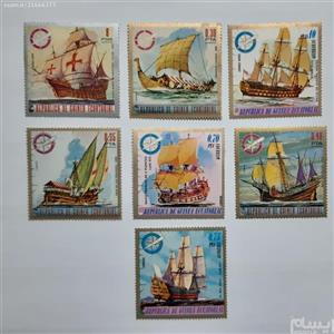 تمبرهای کشتی های بادبانی - گینه