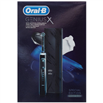 Oral-B Genius X Yapay Zeka Destekli Şarj Edilebilir Diş Fırçası, Özel Seri Siyah + Seyahat Kabı 356305E361R026K85E61 مسواک برقی اورال بی