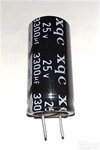 10 عدد خازن الکترولیت 3300 میکروفاراد 25 ولت