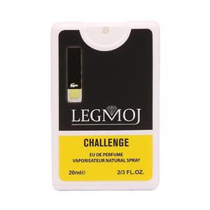 عطر جیبی مردانه لگموج مدل Lacoste Challenge حجم 20 میلی لیتر Legmoj Eau De PerfumeLacoste For Men 20ml 