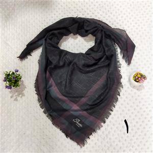 روسری نخی ریشه پرزی طرح انتیک در رنگهای مختلف با 
