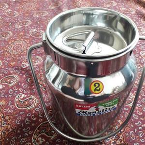 دبه مایعات و شیر سایز 2،استیل،وزن400 گرم،
