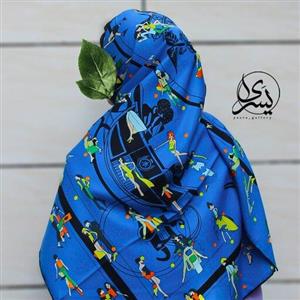 روسری ابریشم توییل یا کجراه وارداتی ،قواره 140