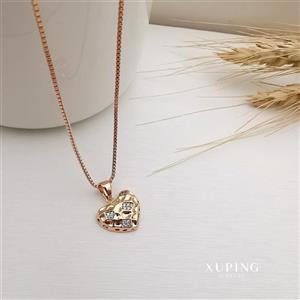 پلاک نگین‌دار طرح قلب ژوپینگ