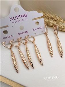 گوشواره آویز طرح طلا ژوپینگ 