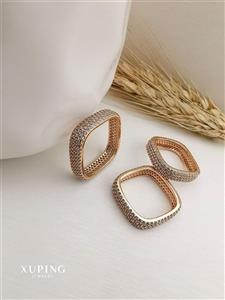 رینگ فول‌نگین مربعی ژوپینگ