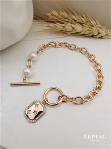 دستبند مرواریدی آویزدار ژوپینگ