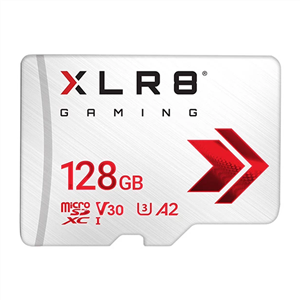 کارت حافظه microSD پی ان وای مدل XLR8 GAMING کلاس 10 / V30 استاندارد UHS-II U3  سرعت 100MBps ظرفیت 128 گیگابایت
