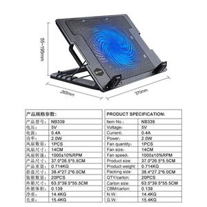 پایه خنک کننده لپتاپ لوتوس مدل ICE BLUE LIGHT GF-211