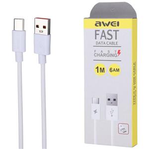 کابل شارژ تایپ C برند awei سوپر فست شارژ 5 آمپر