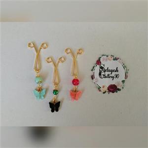 گیره روسری طرح پروانه