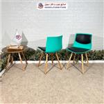 صندلی چوبی ایفلی مدرن مدل صدفی چرمی سهیل (صندلی فایبرگلاس نشکن)
