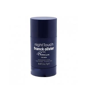 استیک ضد تعریق جامد نایت تاچ فاقد الکل مردانه فرانک الیور 75 گرم Night Touch Pressed powder No alcohol stick deodorant Men Franck Olivier 