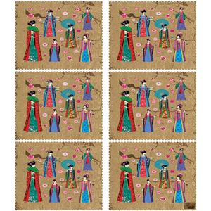 زیربشقابی مخمل رنس مدل U3-42157 سایز 40x35 سانتی متر