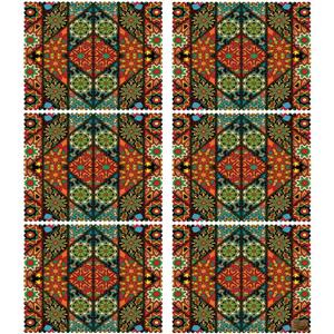 زیربشقابی مخمل رنس مدل U3-42542 سایز 40x35 سانتی متر