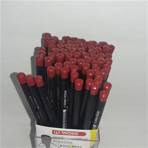 مداد قرمز ووک گرد بدنه مشکی
