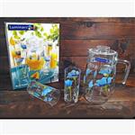 پارچ و لیوان گلدار لومینارک مدل پاپی آبی BLUE POPPY