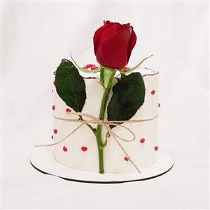 کیک خانگی خامه ای