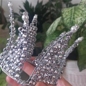 تاج پرنسسی نقره ای