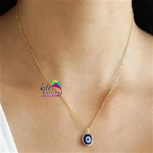 گردنبند استیل رنگ ثابت چشم نظر