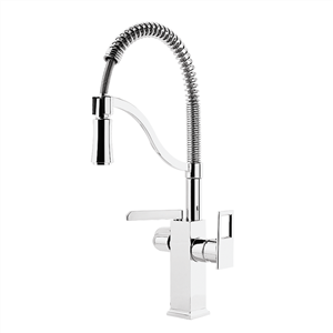 شیر ظرفشویی فیروزه مدل فلت تصفیه دار مربع کروم 