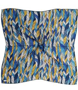 روسری آبی زرد کد 2603